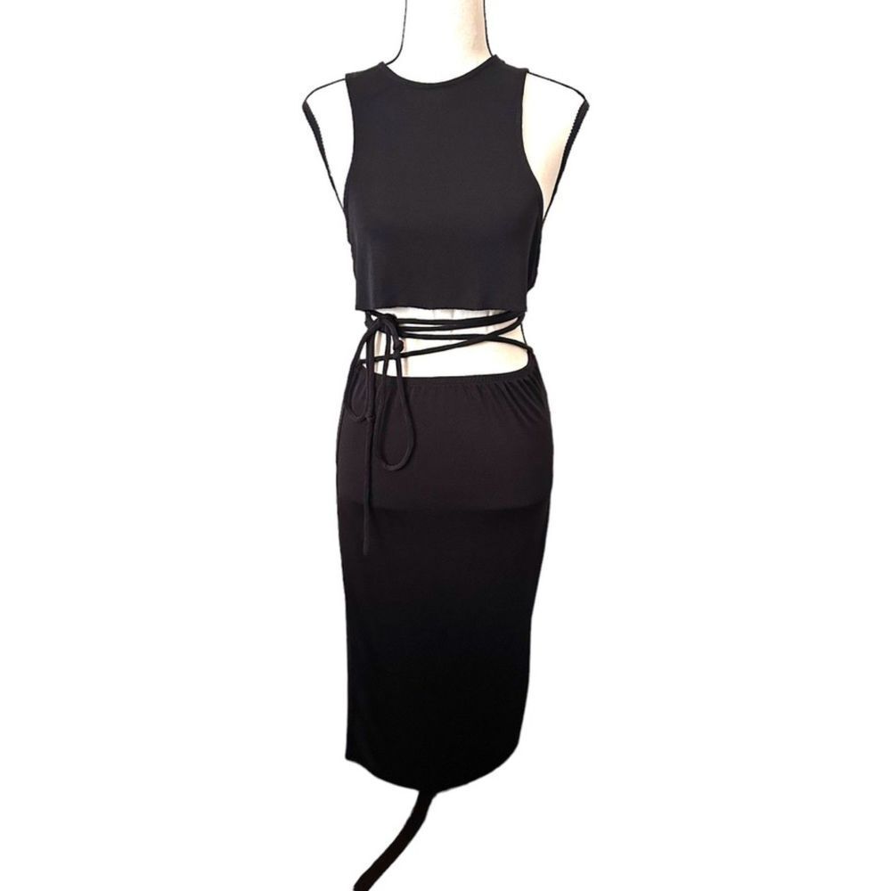 DANIELLE BERNSTEIN Skirt Set with Waist Tie NWOT Sz XS